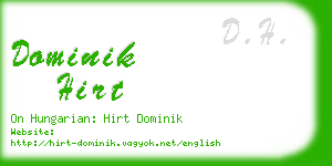 dominik hirt business card